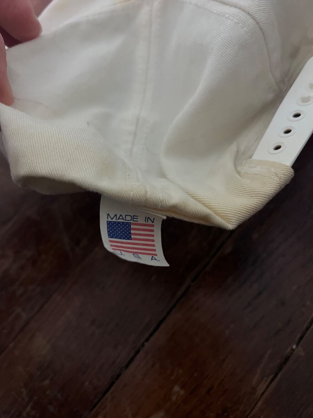 Vintage 90s Texas Lone Star State Dad Hat Baseball Cap Off White Snapback USA Ma - Picture 5 of 5